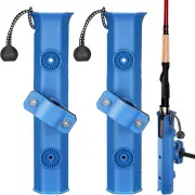 2 PCS Pole Mount Fishing Rod Holders for Bike Rack Rotatable Fishing Chair