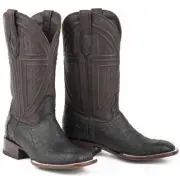 Men's Stetson Houston Caiman Belly Boots Square Toe Handcrafted JBS Collection