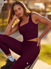 Running Bare Rise Above Ribbed Ankle Grazer. Shop Pocket Leggings