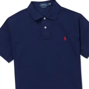 Polo Ralph Lauren RL 熱銷刺繡小馬短袖POLO衫(CUSTOM SLIM FIT)-深藍色