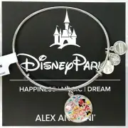 Disney Parks Alex and Ani Disneyland Minnie Small World Silver Bangle Bracelet