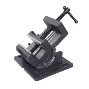 Tilting Flat Vise 0-90 Degree Guide Bar Angle Vise Drilling Machine Bench Vise，