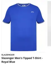 Slazenger Mens Plain T Shirt Crew Neck Tee Top Short Sleeve Lightweight Cotton