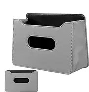 Car Door Trash Can | Behind Seat Car Organizer For Cell Phones Keys Snacks,PU Leather Clamp Arm Design Vehicle Headrest Storage Bin Space Saving