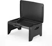 Car Foldable Lap Desk Portable Office Desk Space-Saving Storage Tray Table Reading Desk Car Accessories(Black)