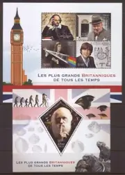 John Lennon /Churchill / Charles Darwin - British Famous Persons - MNH** SN.