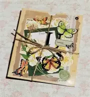 80/pk AMBER FLORAL Retro Scrapbook Accents Ephemera Stickers Art Junk Journal