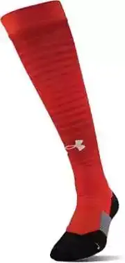 Under Armour Team Sports Soccer Over Calf Socks, Youth Shoe Size 1-4, Red S9