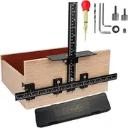 [Lonfu] Cabinet Hardware Jig for Handles, Adjustable Template with Convenient and Precise Installation for Door and Drawer Knobs,Pulls,Tool Accessories Jig of Aluminum Alloy