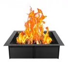 Square 42x42 Fire Pit Ring Steel Outdoor Campfire DIY Firepit Kit