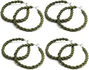 [HANSPORTA] Military Elastic Boot Straps with Metal Hooks 8Pcs Boot Blousers for Military Leg Ankle Straps Clips Boot Band