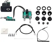 JOINPAYA Ukulele Preamp Pickup with Treble and Bass Control Piezo System for Enhanced Sound Output Jack Volume Black