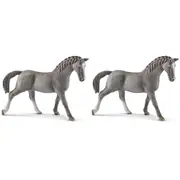 2x Schleich 5.2'' Trakehner Mare Horse Animal Action Figure Kids/Child Toy 5-12y