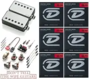 EMG F JH SET JAMES HETFIELD BRUSHED CHROME FLOYD SPC SHORT POTS ( 6 STRING SETS)
