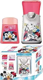 [Quasi-Drug] Hand Soap, Foam Muse, No Touch Automatic Dispenser, Main Unit, Disney's 100th Anniversary Design, Friends Mickey Minnie + Refill Grapefruit 250ml