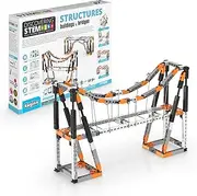 Engino Discovering STEM Structures Constructions & Bridges | 9 Working Models | Illustrated Instruction Manual | Theory & Facts | Experimental Activities | STEM Construction Kit