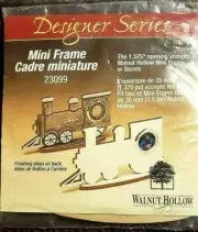 Designer Series Walnut Hollow MINI FRAME Train Engine - Frame opening 1.375" New
