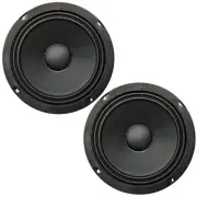 HyperPower 6.5" Midrange Speaker 200-Watt RMS 8 ohm HP60MD 94dB 400W Max, 2 pcs