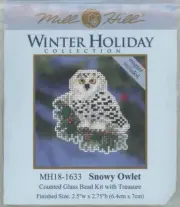Mill Hill Winter Holiday Snowy Owlet MH18-1633 Glass Bead Treasure KIT NEW