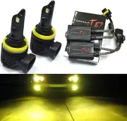 LED M10 Canceler H8 3000K Golden Light Two Bulbs DRL Daytime Cornering Angel Eye