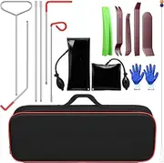 Professional Home Tool Kit with Air Wedge Pump, 16 PCS Gloves, Portable Bag