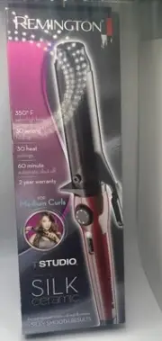 Remington T-studio silk ceramic 1 1/2" curling iron for medium curls