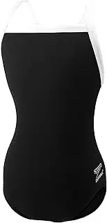 [Speedo] Race Endurance+ Solid Flyback Training Suit, Black/Black, 22