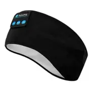 Sleep Headphones Wireless, Bluetooth Sports Headband Headphones with Black