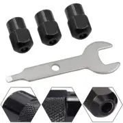 `3pcs Mini Drill Chuck M8X0.75mm Chuck Nut Rotary Tool Accessories + Wrench`