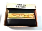 London Stitch Tri-Fold Wallet Hand Crafted Genuine Leather