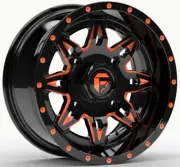 Fuel Lethal 15x7 ATV/UTV Wheel - Gloss Black/Orange (4/156) 4+3 [D6551570A544]