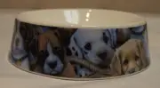 Howie's Hearts Ceramic Dog Food Bowl HM15 Cute Puppies Dalmation Collie Labrador