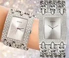 GUESS Watch Women's Watch U1275L1 Heavy Metal Swarovski Crystals Ip-Silber New