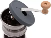 Coffee & Spice Grinder Stainless Steel Lid Accessory Attachment with Silicone Co
