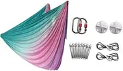 Yoga Hammock Inversion Equipment 5M Long Tool Yoga Starter Kit with Carabiners for Pilates Workout Fitness Home Dance