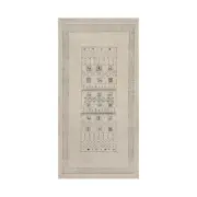 2'3"x4'6" White Lori Buft Animal Figurines Wool Hand Knotted Runner Rug G91332