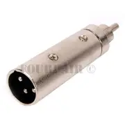 3-Pin XLR Male to RCA Plug Audio Cable Cord Microphone Mic DJ Mixer PA Adapter