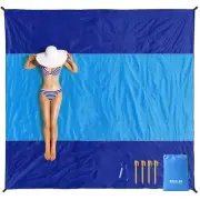 Beach Blanket Waterproof Sandproof, Extra Large 78" x 82" Beach Mat Oversized...