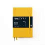 Monocle Hardcover Dotted Wallet Notebook, 192 Page (Yellow) - B6