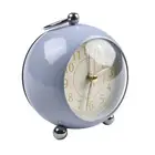 Silent Vintage Alarm Clock Non Ticking Round Small Analog Bedroom Bedside Decor