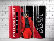 Delta Sigma Theta 1913 Red Woman Sorority 20oz Insulated Tumbler