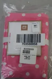 Pottery Barn Teen Dottie Bed Dorm Pillow cases Standard Set 2 Pink