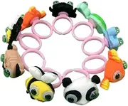 [DEARMAMY] Kids Toys 12pcs Cartoon Animal Rings Toys for Toddlers Jewelry Accessory Resin Random Style