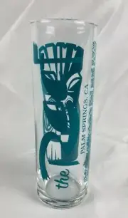 The Reef Palm Springs, CA Zombie Glass Tiki Barware Highball Cocktail Teal