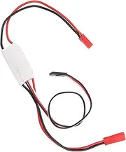 RC Electronic Switch, Plug for JST, 30A Remote Controlled On/Off Switch with Outlast Silicone Wire for PWM Receiver, Suitable for RC Car/Drone