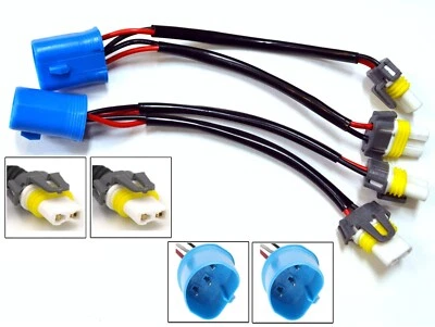 Conversion Wire 9007 HB5 TO 9005 9006 Two Harness Head Light Bulb Connector OE (for: Mazda)