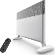 Ballu Convection Panel Space Heater - Thermostat, Remote, Eco mode -White, 1500w