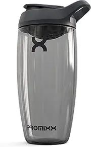 Promixx PURSUIT Protein Shaker Bottle New Edition - Premium Bottles for Protein Mixes and Dietary Supplement Shakes - Easy to Clean, Durable Protein Shaker, 950 ml, Graphite Grey