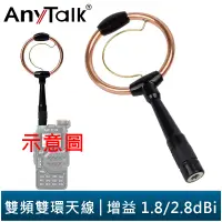 在飛比找蝦皮商城優惠-【AnyTalk】雙頻雙環天線 增益 1.8/2.8dBi 