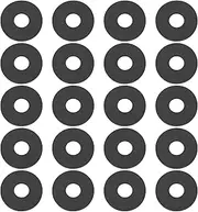Create idea 100pcs M6 Rubber Flat Washer 19.5x6.7x1.5mm Sealing Spacer Gasket Ring Rubber Grommets Washers for Faucet Pipe Water Hose Fastener Bolt Black